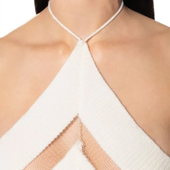 Callie So Clearly Sexy Mesh Halter M L - Picture 3 of 7